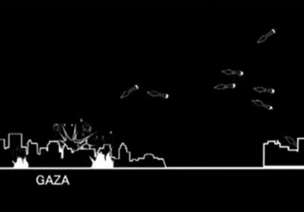انیمیشن کوتاه، غزه زیر آتش