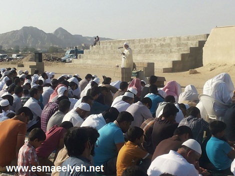 گزارش تصویری از برگزاری نماز استسقاء (طلب باران) گیاهدان به امامت شیخ محمد علی امینی