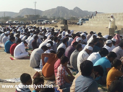 گزارش تصویری از برگزاری نماز استسقاء (طلب باران) گیاهدان به امامت شیخ محمد علی امینی